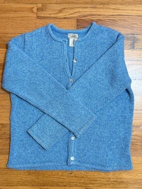 LL Bean Cotton Cardigan Sweater